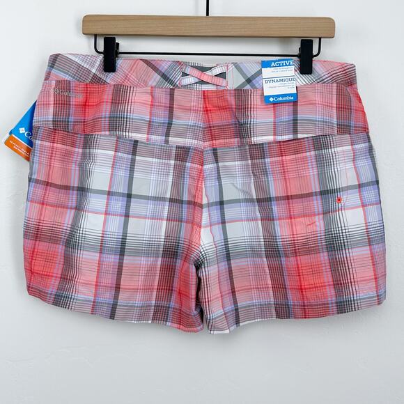 Columbia Plaid Omni-Shade Sun Protection Shorts NWT - Picture 5 of 6